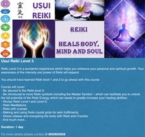 USUI Reiki Level III Workshop