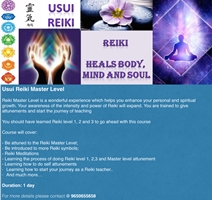 USUI Reiki Master Level Workshop