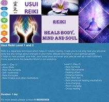 USUI Reiki Level I & II Workshop